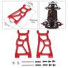 Alloy Front Lower Suspension Arm Set Front Swing Arm High Hardness Remote Control Car Parts for RC Desert Vehicle, Red view 3