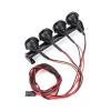 1 Set 1:24 RC Car Plastic 4 Led Light Bar Roof Lamp Headlight for Axial for SCX24 for AXI00001 Accessory view 4