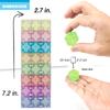 48PCS Pastel Translucent DigitBlocks Magnetic Building Blocks for Kids Montessori STEM Toys for Boys Girls Ages 3-9 Includes Carrying Bag Idea Book Clear Magnet Cubes for Educational Learning Fun view 4