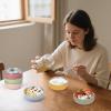 ShineMe Stainless Steel Bowls, 6 pack Snack Containers with Removable Colorful Silicone Sleeves, Unbreakable Kids Bowls for Icecream, Soup, Cereal, Yogurt... view 4