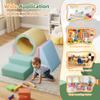 Betterhood Climbing Blocks - Kids Soft Foam Activity Playset - Toddler Couch Climber Gymnastics Equipment for Crawling and Sliding at Home, Preschool, Pink view 2