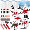BANBBUR 24 Pack Stocking Stuffers for Kids,Christmas Crafts for Kids Bulk,Build a Snowman Kit,DIY Snowman Crafts Modeling Clay,Christmas Stocking Stuffers Gifts Activities for Boys Girls view 1