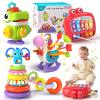 4 in 1 Baby Toys for 6 to 12 to 18 Months, Infant Sensory & Stacking for 1+ Year Old, Busy Cube Toys for Babies 6 - 12 Months, Piano Xylophone Musical Travel Toys, Christmas Birthday Gifts for 1 - 2 view 1