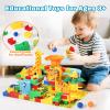 MOONTOY Dinosaur Marble Run 200PC Building Blocks - STEM Educational Toys for Kids Ages 3 4 5 6 7 8, Big Blocks Learning Set for Toddlers Boys & Girls, Gift for Christmas & Birthdays view 4