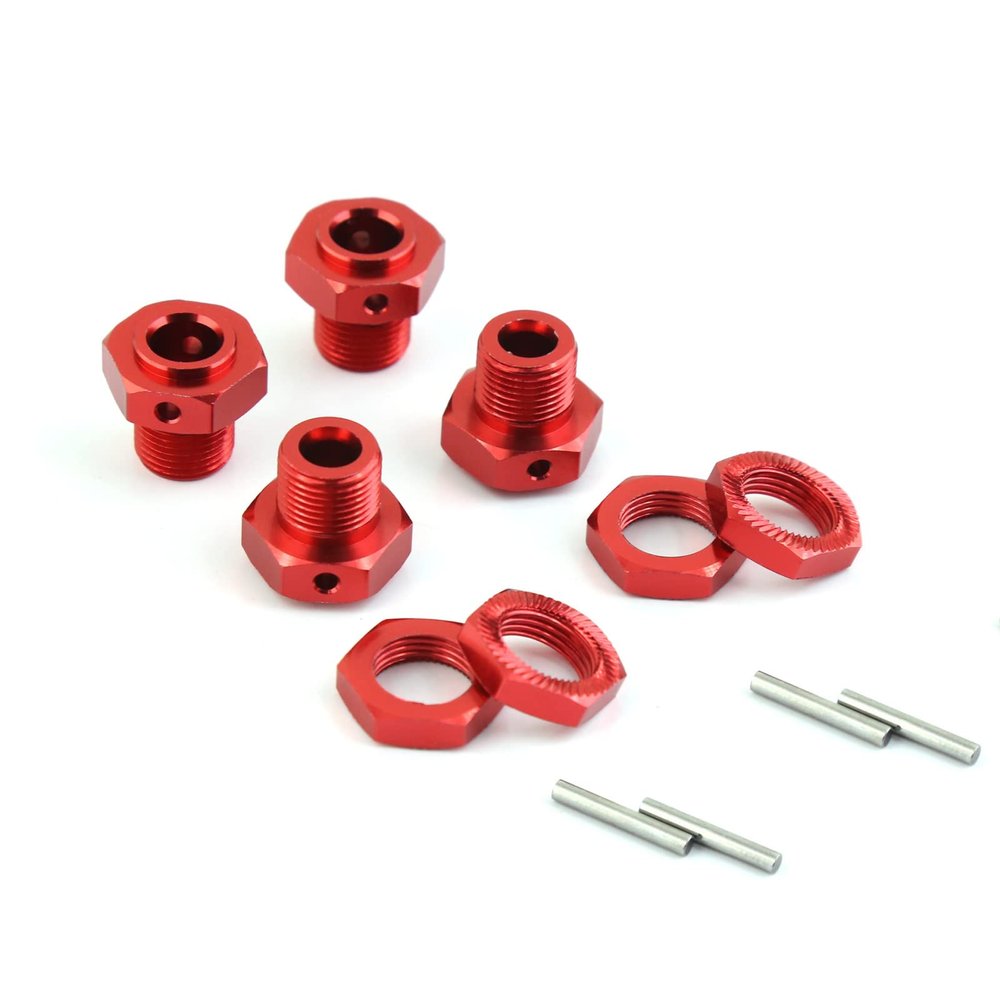 17mm Aluminum Alloy Lightweight Hex Wheel Hubs Adapter Nuts for ARRMA 1/8 4s KRATON RC Car Accessory
