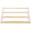 4-Tier Wooden And Acrylic Display Stand For Action Figures, Dolls, Jewelry, Perfumes, Cupcakes, And More view 2