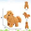 Easfan Walking Pony Toy Plush Interactive Pony with Sound Tail Wagging Stuffed Animal Christmas Birthday Gifts for Kids Toddlers view 3