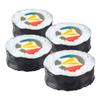 ABOOFAN 4pcs Lifelike Sushi Models Realistic Artificial Onigiri Decoration Props for Photography Food Display and Party for Restaurants and Events view 1