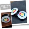 ABOOFAN 4pcs Lifelike Sushi Models Realistic Artificial Onigiri Decoration Props for Photography Food Display and Party for Restaurants and Events view 2