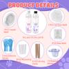 18OZ/500G Silicone Rubber for Making Taba Squishy, Super Soft & Fast Cure Liquid Silicones, Perfect DIY Stress Relief Entertainment, Custom Mold: Cat Paw + Fish + Bear(Transparent) view 2