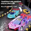 1:64 Scale Alloy car Model, Temperature-Sensing Discoloration, zinc Alloy Scooter, Children's Boys' and Girls' Toys, Birthday Gifts (Six Styles in one) view 2