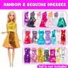QBPKQY 10 Sets Doll Clothes Fashion Floral Dresses Short Sequined Clothing Slip Dresses Skirt Casual Outfits for 11.5 inch Girl Dolls (NO Doll) view 2