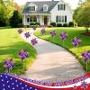 12 Pack 4th of July Decorations Outdoor Pinwheels, Patriotic Decor Red White and Blue Decorations Wind Spinner for Yard Garden,Independence Day, Memorial Day, Veteran's Day view 3