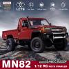 1/12 RC Rock Crawler, MN-82 Toyota LC79 RC Pickup Truck, 2.4GHz RC Crawler 4x4 Remote Control Off Road Car RTF with Upgraded Chassis Hobby Grade Toy Gifts for Adults view 2