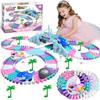 Dolanus Toys for 3-8 Year Old Girls: Unicorn Car Race Magic Tracks for Toddlers, Car Games for Kids Ages 3-5, Gifts for 4 5 6 7 8 Years Old Girls Presents - Flexible RaceTracks with 2 Electric Cars view 1