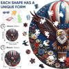 Qiuenisray 500 Pieces Wooden Puzzles for Adults, Flower Eagle Jigsaw Puzzles, Beautiful Wall Decor, FSC Certified Unique Shape Animal Puzzle Pieces, Best Creative Gift for Family Game 15.1x15.1 in view 2