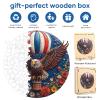 Qiuenisray 500 Pieces Wooden Puzzles for Adults, Flower Eagle Jigsaw Puzzles, Beautiful Wall Decor, FSC Certified Unique Shape Animal Puzzle Pieces, Best Creative Gift for Family Game 15.1x15.1 in view 4
