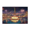 CDSASHCA 1000 Piece Adult Wooden Jigsaw Puzzle - Fire and Tower Scene Art,Suitable for Home Decoration,Unique Adults Artwork,Exercising Brain Power and Hands-on Skills,Gifts fro Friends view 1