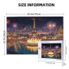 CDSASHCA 1000 Piece Adult Wooden Jigsaw Puzzle - Fire and Tower Scene Art,Suitable for Home Decoration,Unique Adults Artwork,Exercising Brain Power and Hands-on Skills,Gifts fro Friends view 4