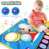 Baby Toys for 1 Year Old Boy Girl, 2 in 1 Musical Piano & Drum Mat for Toddlers 1-3, Early Education Baby Piano Mat Learning Floor Toy 12-18 Months, Christmas Birthday Gift for 1 2 3 Year Old Girl Boy view 3