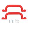 1 Pair Safety Handles, Colorful Playground Safety Handles Versatile Playset Hand Grips Swing Set Accessories for Jungle Gym Playhouse (Red) view 1