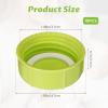 10Pcs Narrow Bottle Caps Compatible with Dr Brown's, for Medela, for Ameda, Storage Travel Caps Replacement for Dr Brown, Leak Proof Lids with Sealing Gasket, Fits Narrow Neck Bottles(Green) view 2