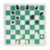 FUZHUI Portable Chess Checkers Set, Roll Up Travel Games with Zipper Storage Bag, Folding PU Leather Chessboard for Kids Adults, Indoor Outdoor Use, 19.6in view 3