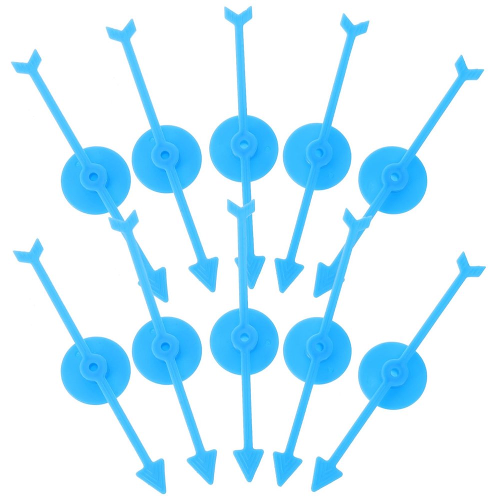ABOOFAN 10pcs Plastic Spinners Game Arrow Replacement Parts Strong Easy to Attach to Turntable Enhance Fun at Home Bars Parties