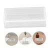 Angoily 2Pcs Coin Storage Box Plastic Coin Holder with Large Capacity for Bill Protection, Transparent, 15.50X7.00X3.70CM, Casual view 2