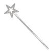 BIBUTY 13 Inches Fairy Wand Silver Star Wand, Magic Sticks Princess Angel Role Play Costume Accessories for Halloween Birthday Party Cosplay (Silver) view 1