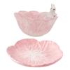 FUNOMOCYA Lovely Boys and Girls Bowl Set Rabbit Cabbage Bowl Dinner Plate Fine Crafted Ceramic Tableware view 1