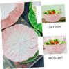 FUNOMOCYA Lovely Boys and Girls Bowl Set Rabbit Cabbage Bowl Dinner Plate Fine Crafted Ceramic Tableware view 2