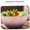 FUNOMOCYA Lovely Boys and Girls Bowl Set Rabbit Cabbage Bowl Dinner Plate Fine Crafted Ceramic Tableware view 4