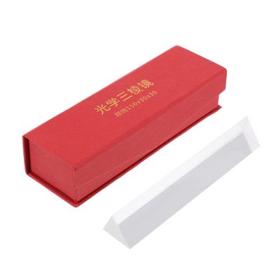 PRETYZOOM Physical Experiment Triangular Prism for Teaching Light Optics Educational Glass Index Tool for Students Compact Optical Demonstration Prop