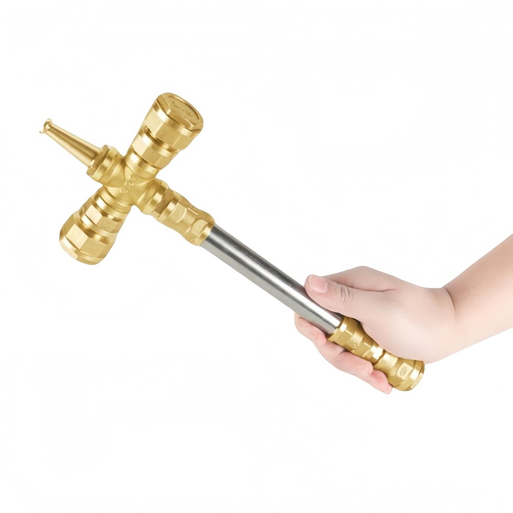 Creative toy accessories Halloween props, manually re-assemble high quality metal Thor weapons! Golden hammer (assemble by yourself upon receipt) (011)