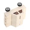 Abaodam 2pcs Unfinished Wooden Car Shaped Piggy Bank DIY Money Bank Kit Craft Projects for Boys and Girls view 1