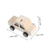 Abaodam 2pcs Unfinished Wooden Car Shaped Piggy Bank DIY Money Bank Kit Craft Projects for Boys and Girls view 2