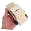 Abaodam 2pcs Unfinished Wooden Car Shaped Piggy Bank DIY Money Bank Kit Craft Projects for Boys and Girls view 4