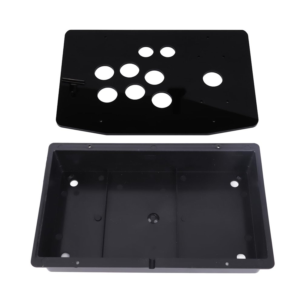 Acrylic Panel and Case Joystick DIY Set Kits Replacement for Arcades Game, Easy to Assemble, Acrylic Panel and Inclined Cases Replacement for Arcades Game Machine