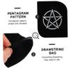 Abaodam 2pcs Pentacle Pattern Tarot Storage Bag Lint Washable Drawstring Organizer view 2