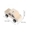 Abaodam 2pcs DIY Wooden Car Piggy Bank Kit Unfinished Coin Jar Craft for Boys and Girls Money Storage Box view 2