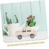 Abaodam 2pcs DIY Wooden Car Piggy Bank Kit Unfinished Coin Jar Craft for Boys and Girls Money Storage Box view 3