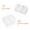 Hemoton 2pcs Acrylic Poker Chip Trays Capacity Chips Case Organizer Easy Viewing Stylish Poker Holder for Home view 3