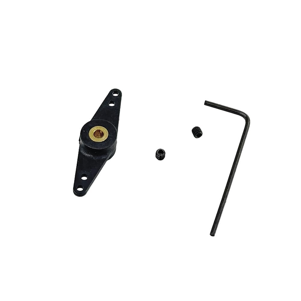 1PC RC Boat Nylon Rudder Steering Arm with 3mm Shaft Hole Rudder Arm Adapter for RC Ship DIY Model Boat Parts (Straight Arm)
