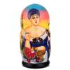 STP GOODS Wooden Nesting Doll, Handmade Matryoshka Doll, Babushka Dolls, Stacking Nested Set for Christmas Mothers Day Birthday Gifts, Home Decorations (Merchant's Wife at Tea 5 pcs) view 2