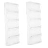 BRIGHTFUFU 100 Poker Chips Storage Case Acrylic Display Case Poker Chip Holder Acrylic Digital Tray Set of 2 view 1