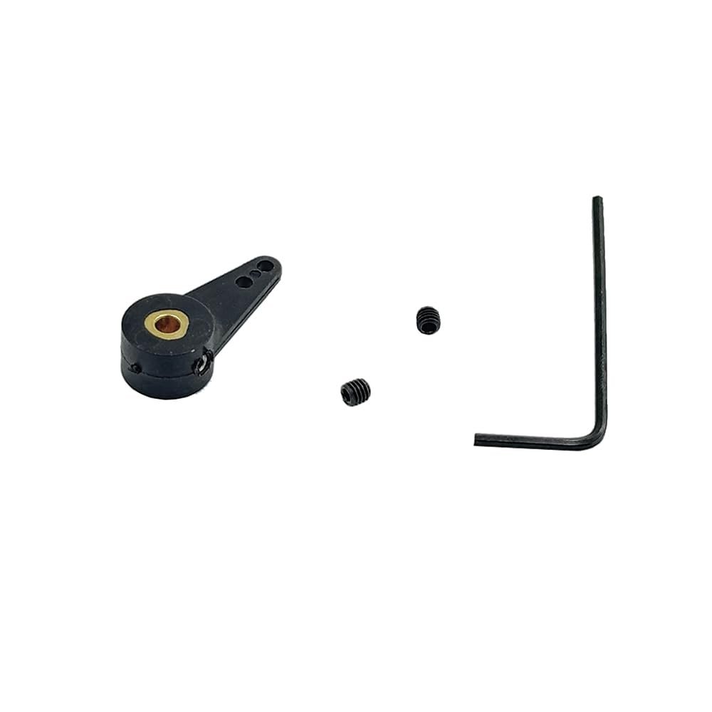 1PC RC Boat Nylon Rudder Steering Arm with 3mm Shaft Hole Rudder Arm Adapter for RC Ship DIY Model Boat Parts (Single Arm)