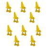 10PCS RC Airplane Control Horn Nylon Pin Horn with Screws for RC Airplane Plane Helicopter DIY Model Toy Fixed Wing Accessories (4 Hole Yellow) view 1