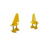 10PCS RC Airplane Control Horn Nylon Pin Horn with Screws for RC Airplane Plane Helicopter DIY Model Toy Fixed Wing Accessories (4 Hole Yellow) view 2