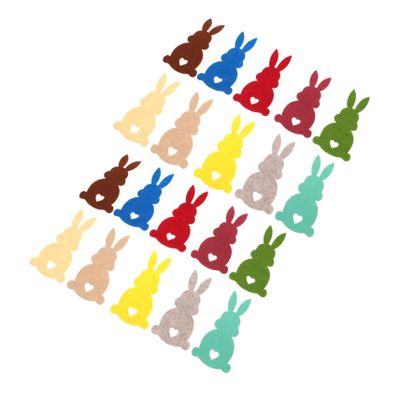 Abaodam 20pcs Bunny Money Holder Rabbit Cash Clip Easter Party Supplies Charming Bunny Design Boys and Girls Surprise